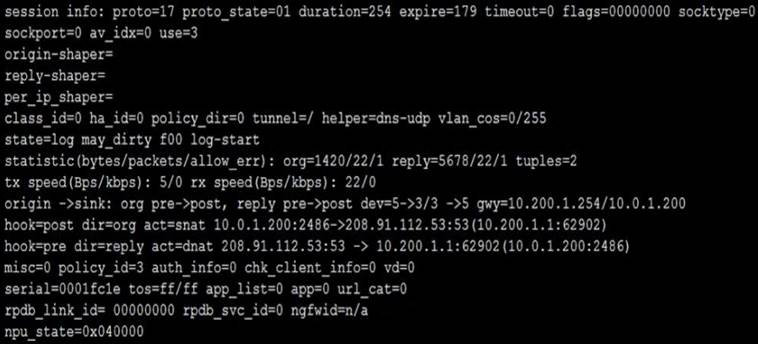 NSE4_FGT-7.0 dumps exhibit