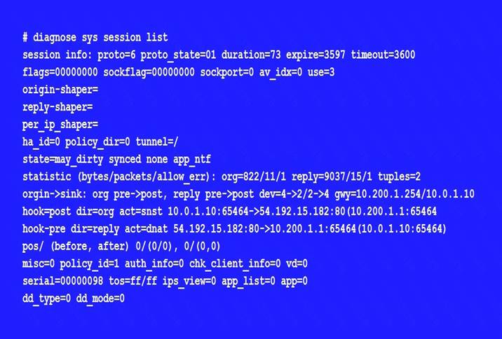 NSE7_EFW-6.4 dumps exhibit